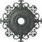 Ekena Millwork Orleans Medallion (Canopies up to 8 1/4"), 38 3/8"OD x 6 5/8"ID x 2 7/8"P, Athenian Green Crackle CM38OLAGC - alternate 1